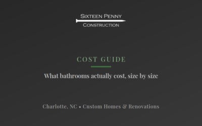 How Much Does a Bathroom Remodel Cost in 2026? | Charlotte, NC