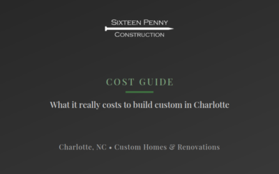 How Much Does It Cost to Build a Custom Home in 2026? | Charlotte, NC